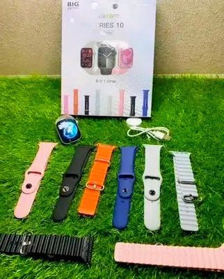 8-in-1 Series Laxasfit 10 Smart Watch | 1.9″ AMOLED Display, Bluetooth Calling, 8 Stylish Straps, Long Battery Life_img_3