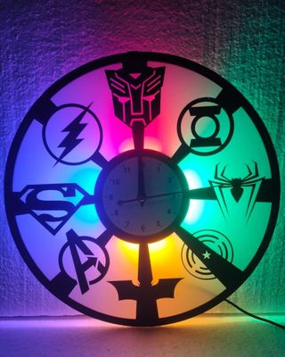 Marvel Logo Wall Clock By Bdbitan_img_0