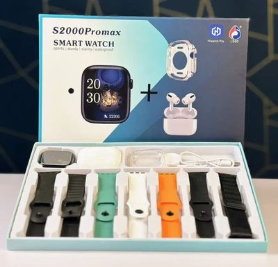 S2000 Pro Max 7-in-3 Smartwatch Combo | Bluetooth Calling, TWS Earbuds & Premium Accessories_img_0