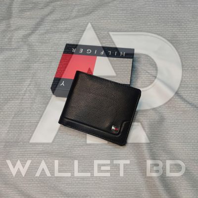 Genuine Leather Tommy Hilfiger Short Wallet