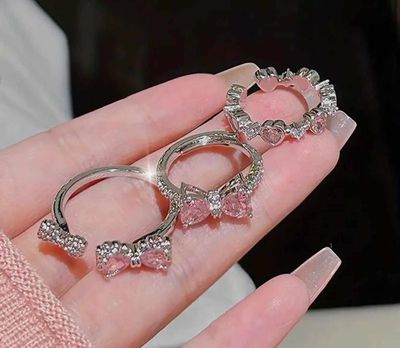 3pcs Bow Finger Ring Set_img_3