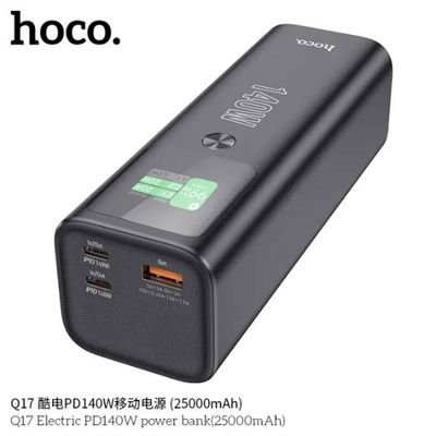 HOCO Q17 Power bank Electric PD140W 25000mAh – Black Color_img_5