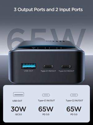 JOYROOM JR-PBF05 65W Power Bank 30000mAh- Black_img_5