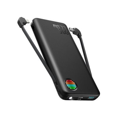 Joyroom JR-L015 22.5W 20000mAh Power Bank With Dual Cables – Black_img_1