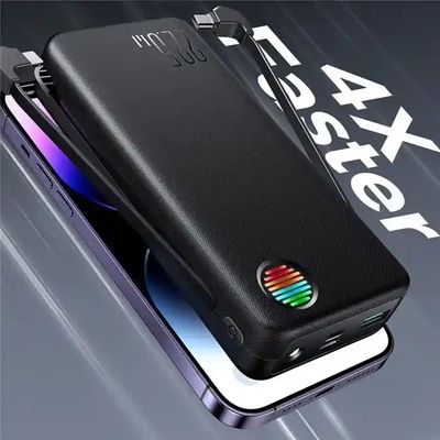 Joyroom JR-L015 22.5W 20000mAh Power Bank With Dual Cables – Black_img_6