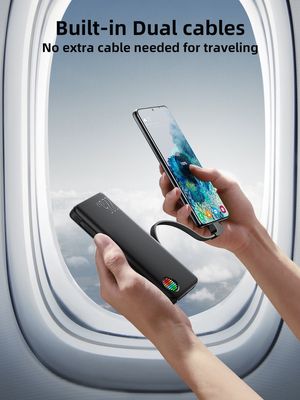 Joyroom JR-L015 22.5W 20000mAh Power Bank With Dual Cables – Black_img_9