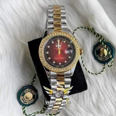 Rolex AA Grade || Dual Tone  || Red Diamond Stone_img_1