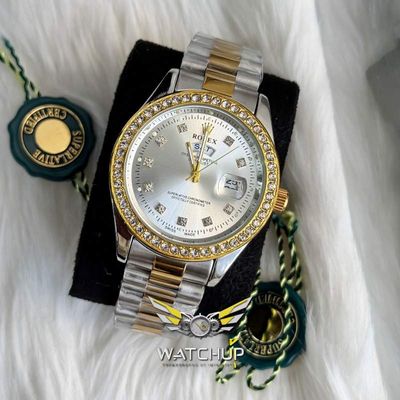Rolex AA Grade || Dual Tone  || White Diamond Stone_img_0