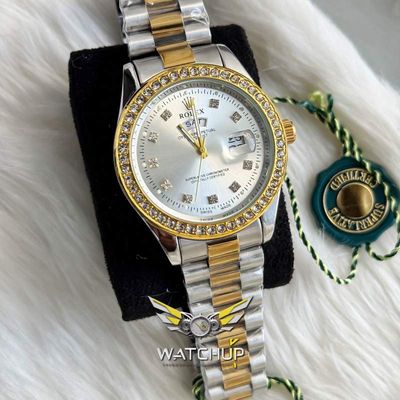 Rolex AA Grade || Dual Tone  || White Diamond Stone_img_1