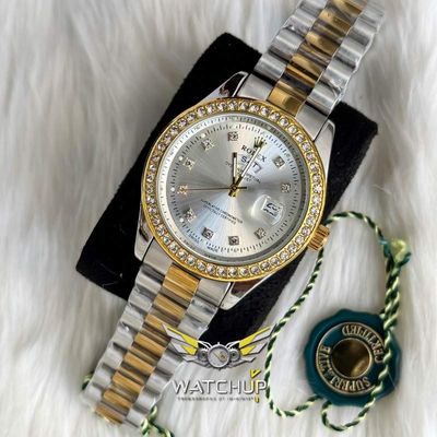 Rolex AA Grade || Dual Tone  || White Diamond Stone_img_2