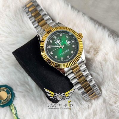 Rolex AA Grade || Dual Tone  || Green Diamond Cut_img_2