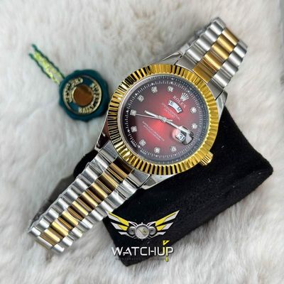 Rolex AA Grade || Dual Tone  || Red Diamond Cut_img_0