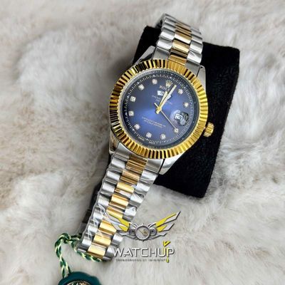 Rolex AA Grade || Dual Tone  || Blue Diamond Cut_img_3