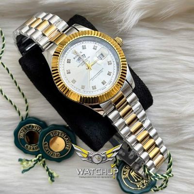 Rolex AA Grade || Dual Tone  || White Diamond Cut_img_1