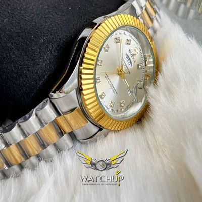 Rolex AA Grade || Dual Tone  || White Diamond Cut_img_3