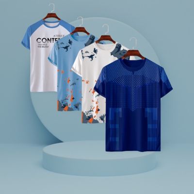 Stylish/Comfortable sports T-Shirt 4 (Four) pcs combo offer_img_2