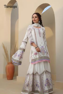 Taranga Premium Cotton Sharara 3-Piece Set_img_2