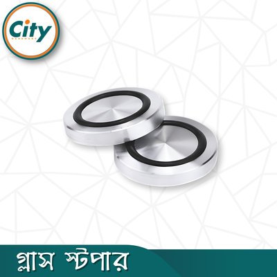 ৪ পিস সলিড অ্যালুমিনিয়াম সার্কেল ডিস্ক গ্লাস টপ অ্যাডাপ্টার টেবিলের জন্য অ্যান্টি স্লিপ রাবার রিং সহ গ্লাস স্টপার_img_1