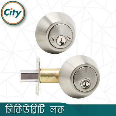 সিকিউরিটি লক উভয় পাশে চাবি সিস্টেম ডাবোল সিলিন্ডার ডেডবোল্ট লক দরজার লক এস এস কালার ডোর লক_img_1