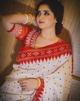 Taranga Premium Half Silk Sharee with Blouse Piece_img_5