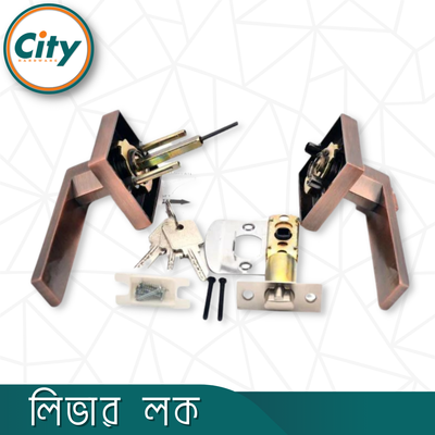 আধুনিক দরজার হ্যান্ডল লক সহ এক সাইড চাবি এক সাইড নব ডোর লক অ্যান্টিক দরজার লক Door Lock_img_5