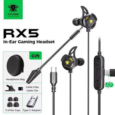 Plextone Rx5 Refire Type-C Gaming Earphones And Charge_img_1