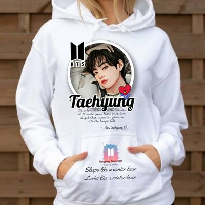Taehyung (V) Circle Unisex BTS Hoodie_img_4