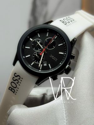 BOSS CHRONO WHITE BELT BLACK DIAL_img_0