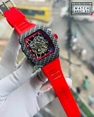 Richard Mille Skeleton Silicone RM Watch | AA Grade Master Copy_img_0