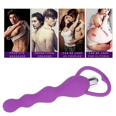Vibrators Anal Plug Vibrating Massage Soft Anal Beads Butt Plug Sex Toys for Couples Butt Plug Silicone Adult Products_img_2