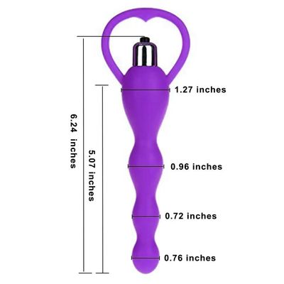 Vibrators Anal Plug Vibrating Massage Soft Anal Beads Butt Plug Sex Toys for Couples Butt Plug Silicone Adult Products_img_3