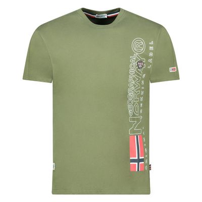 Men's T-Shirt Short Sleeve with Khaki Flag_img_0