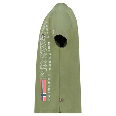 Men's T-Shirt Short Sleeve with Khaki Flag_img_2