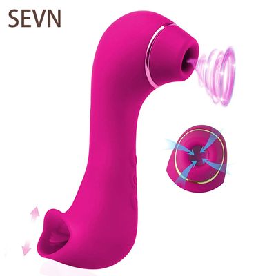 Powerful 2 in 1 Sucking Vibrator for Women Nipple Clit Stimulator Vagina Massager Oral Vacuum Female Masturbator Adult Sex Toys_img_0