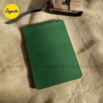 OXYNOTE A5 Size Premium Blank Cover Notebook - Dark Green_img_0