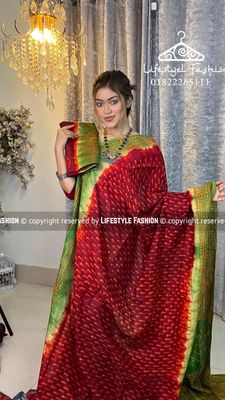 কালারফুল সিল্ক বাটিক শাড়ি  (LF-SC-578)_img_0