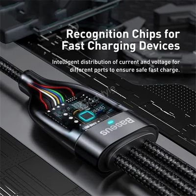 Baseus Two-for-Three Fast Charging Cable 100W_img_0