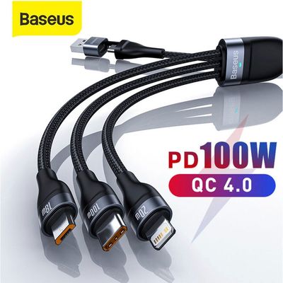 Baseus Two-for-Three Fast Charging Cable 100W_img_6