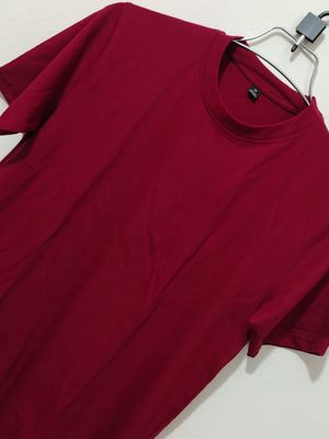 Premium Solid Maroon Colour T-shirt_img_1