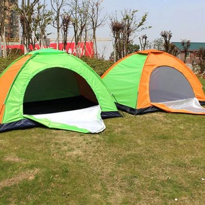4 Person Tent Waterproof Single Layer Manual Open Fiberglass Pole Single Door Single Layer_img_1