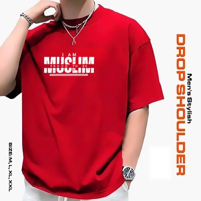 Men's Stylish Drop Shoulder- Red_img_3