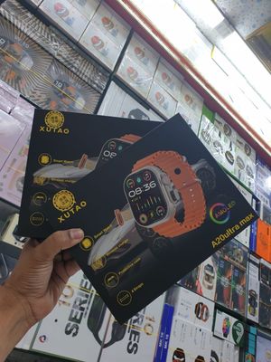 A20 Ultra Max AMOLED Smartwatch – 4 Strap Combo | SIM, Bluetooth Calling & Wireless Charging_img_3