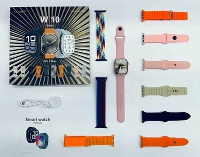 W10 Smart Watch (45mm) – 10 Strap Edition | Bluetooth Calling, Fitness Tracking & Long Battery Life_img_2