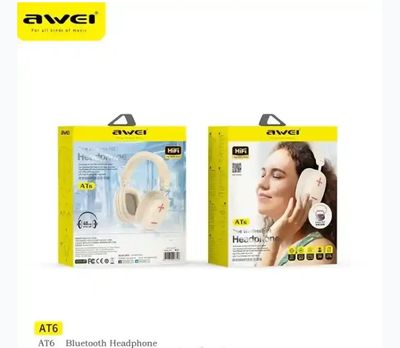 Awei AT6 Wireless Headphones – Hi-Fi Sound, Deep Bass, Bluetooth 5.0, Noise Reduction & Long Battery Life_img_1