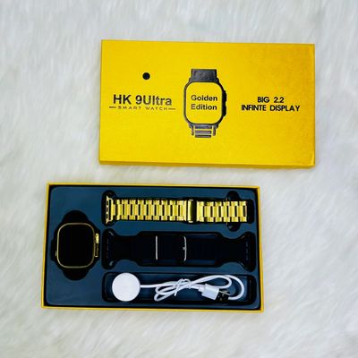 HK 9Ultra Smartwatch Golden Edition (Dual Straps) | বিলাসবহুল ডিজাইন ও স্মার্ট ফিচারস_img_1