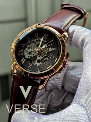 Fossil auto maroon beltr ose gold case_img_0