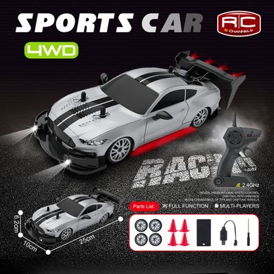 Mustung 4WD RC Drift Car With Tires & Traffic Cones_img_0