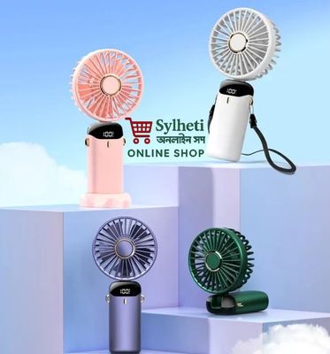 USB Handheld Mini Fan Foldable Portable Neck Hanging Fans 5 Speed USB Rechargeable Fan_img_3