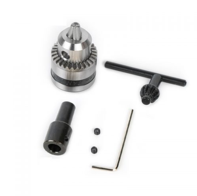 Electric Drill Chucks 0.6-6mm Mount B10 Fit For 5mm 775 Motor Shaft Connecting Rod Mini Drill Chuck 775 Double Ball Bearing Motor DIY Drill Machine Power Tool 0.6-6mm 5mm B10 Mount Drill Chuck_img_0