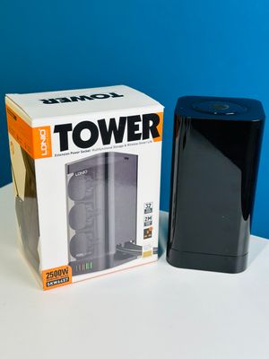 LDNIO SKW6457 6 Outlet USB Tower Extension Power Socket with 15W Wireless Charger_img_2